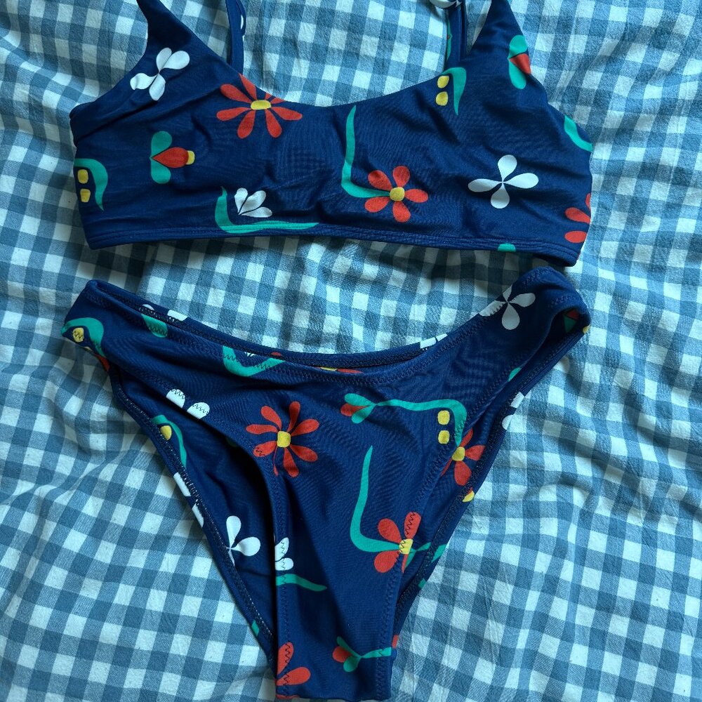 Honey Swim Paradiso Bralette Bikini Top (S) and Bottoms (XS)